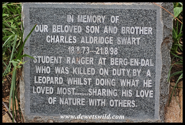 Poignant memorial on the Rhino Trail